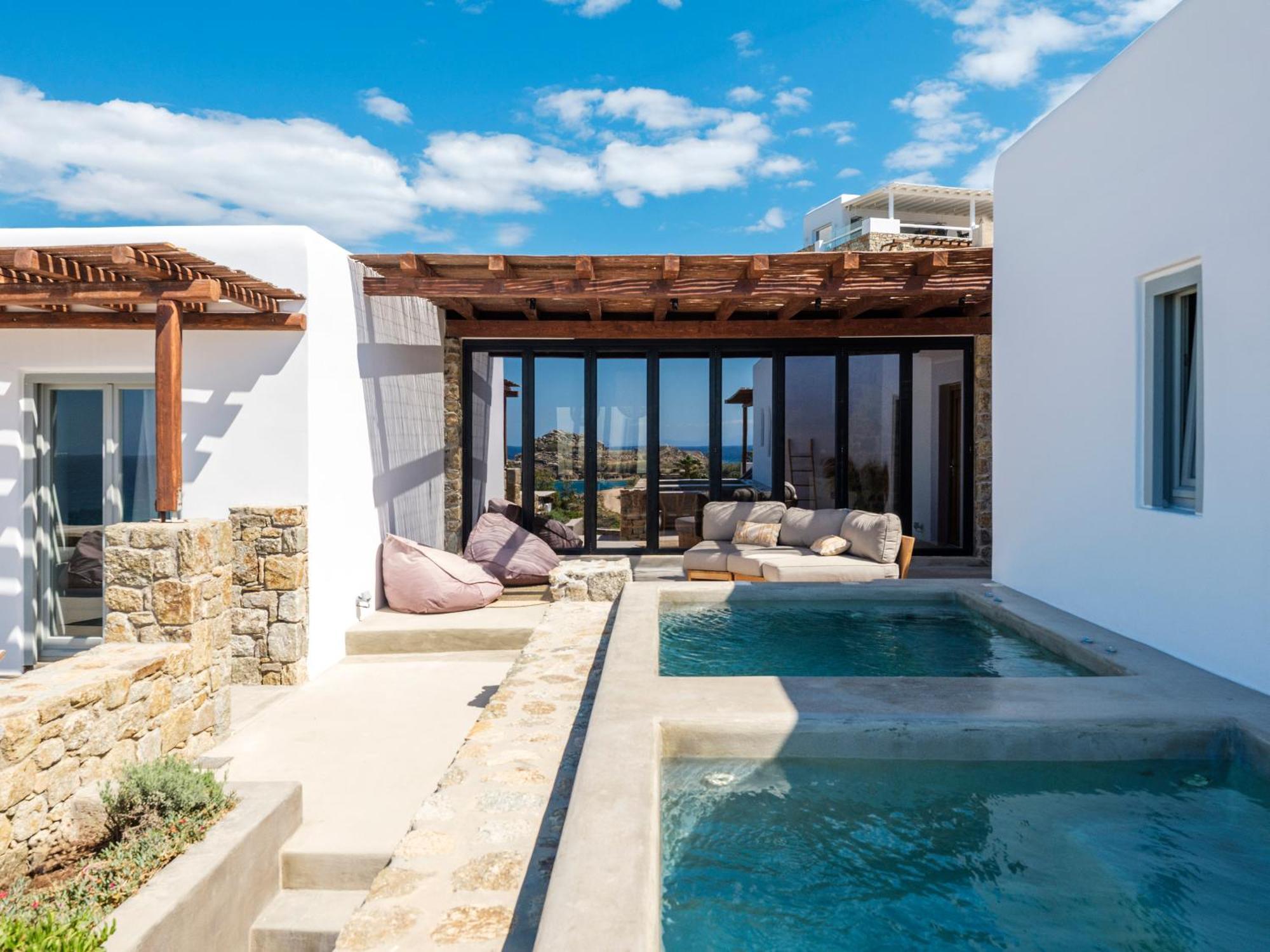 Trinity Mykonos - Beachfront Villa Platys Gialos  Exterior foto