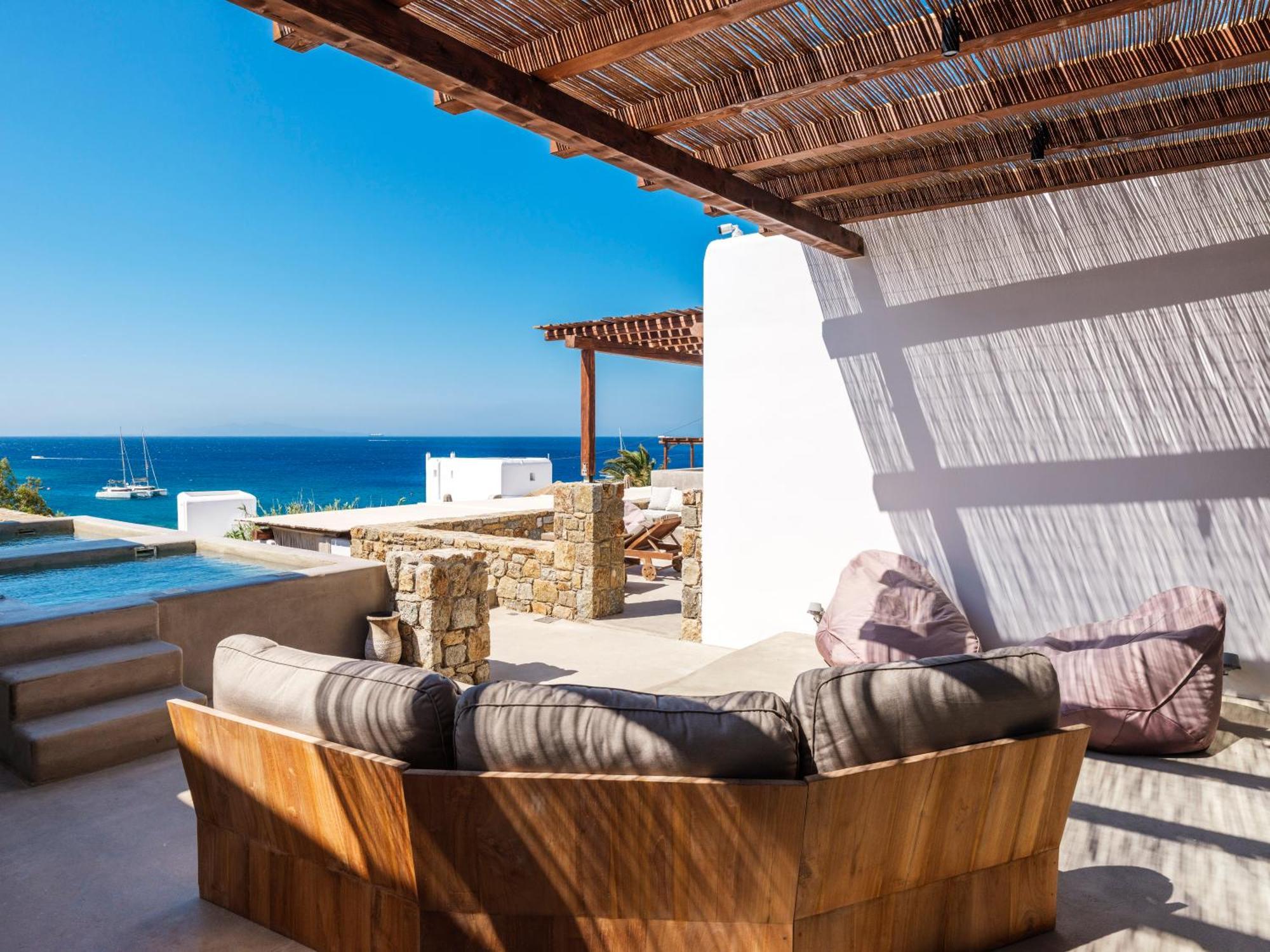 Trinity Mykonos - Beachfront Villa Platys Gialos  Exterior foto